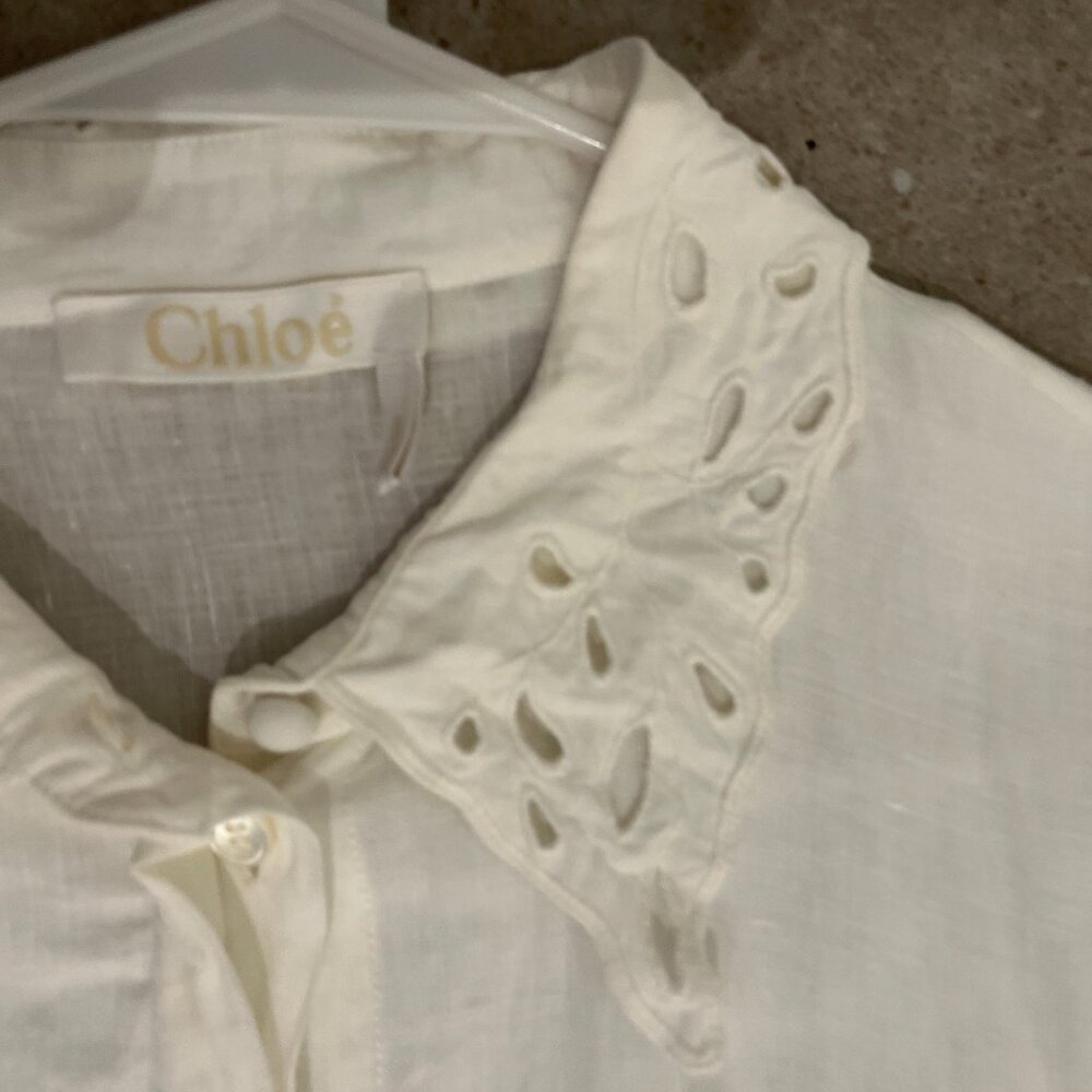 Chloe white midi dress - Picture 2 of 2